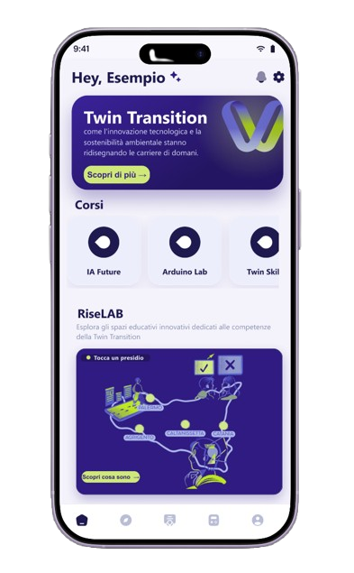 RiseVET App Home Interface